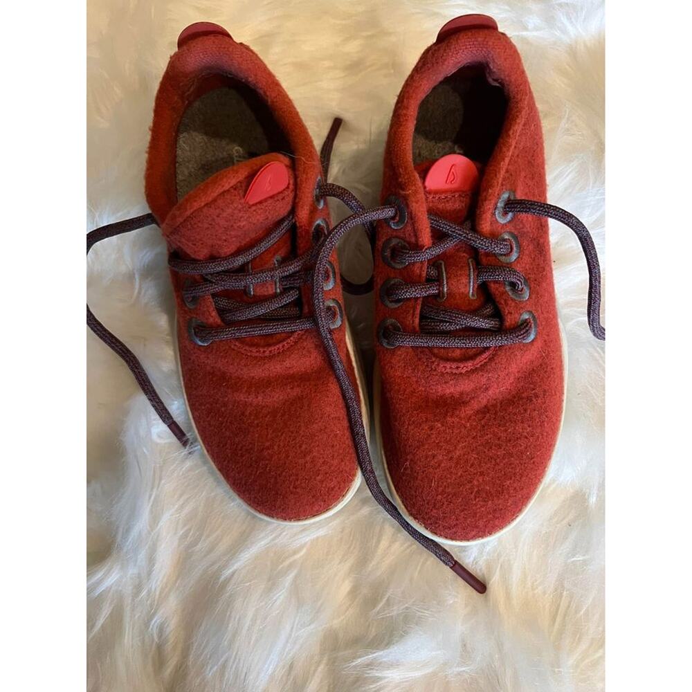 Allbirds Women Wool Runners Rust Red Merino Wool Sneakers Size 5 WRM W5 - Picture 5 of 6
